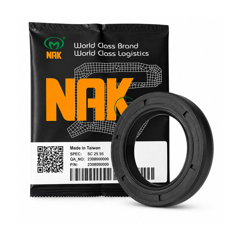 NAK 16.5x32x7mm Corrugated Nitrile Rubber Double Lip Rotary Shaft Oil Seal with Garter Spring TG - Allow 7-10 Days
