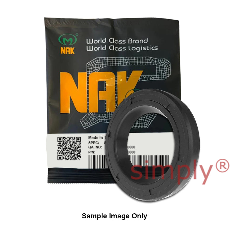 NAK 0.625x1.125x0.313 inch Nitrile Rubber Additional Lining Single Lip Rotary Shaft Oil Seal with Stainless Spring SF