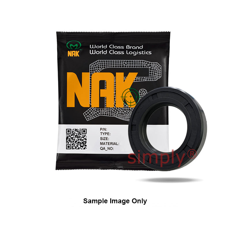 NAK 0.875x1.308x0.25 inch Nitrile Rubber Single Lip Rotary Shaft Oil Seal with Garter Spring SC