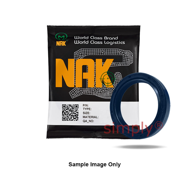 NAK 0.75x1.25x0.25 inch Blue Nitrile Rubber Double Lip Rotary Shaft Oil Seal with Garter Spring TC