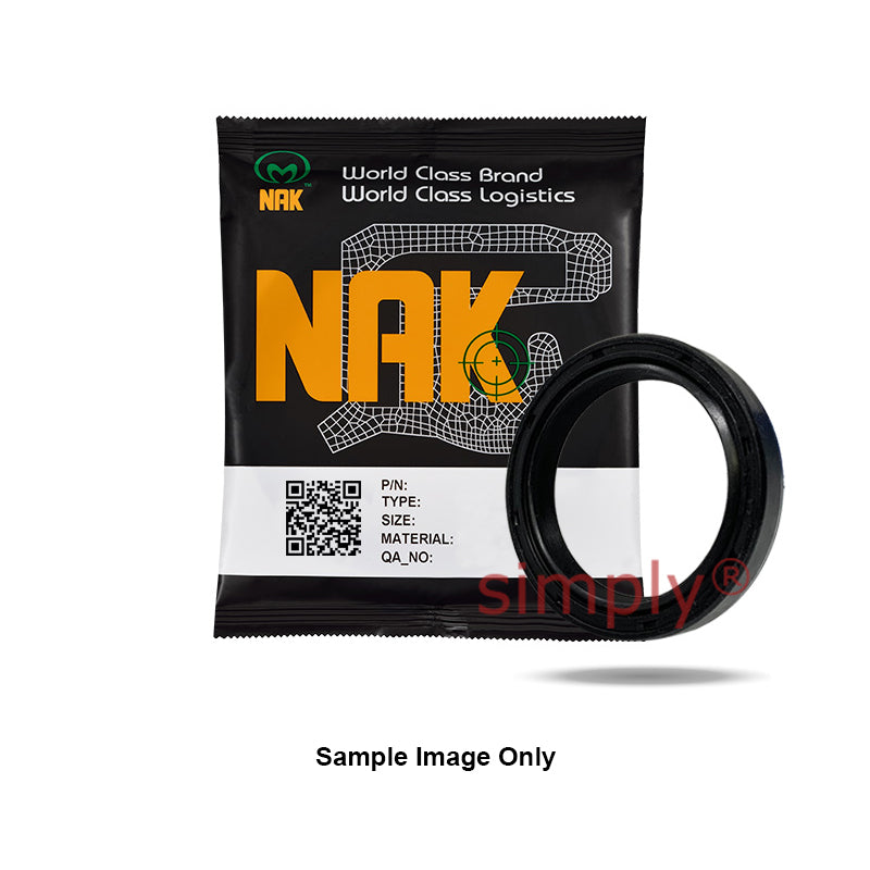 NAK 1.5x2.5x0.375 inch Nitrile Rubber Double Lip Rotary Shaft Oil Seal with Garter Spring TC