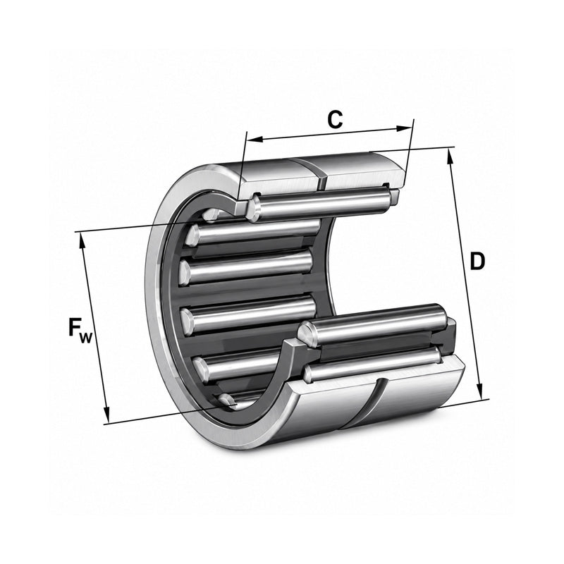 INA NK25/20 Machined Needle Roller Bearing 25x33x20mm - Allow 1-2 Days - Contact Us For Faster Delivery