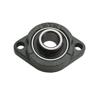 NTN ASFD207 Metric Two Bolt Oval Cast Iron Flange Housing with 35mm Bore Insert - Allow 2-3 Days