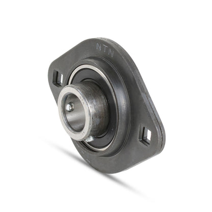 NTN M-ASPFL201 Oval 2 Bolt Pressed Steel Bearing Housing with 12mm Insert - Allow 2-3 Days