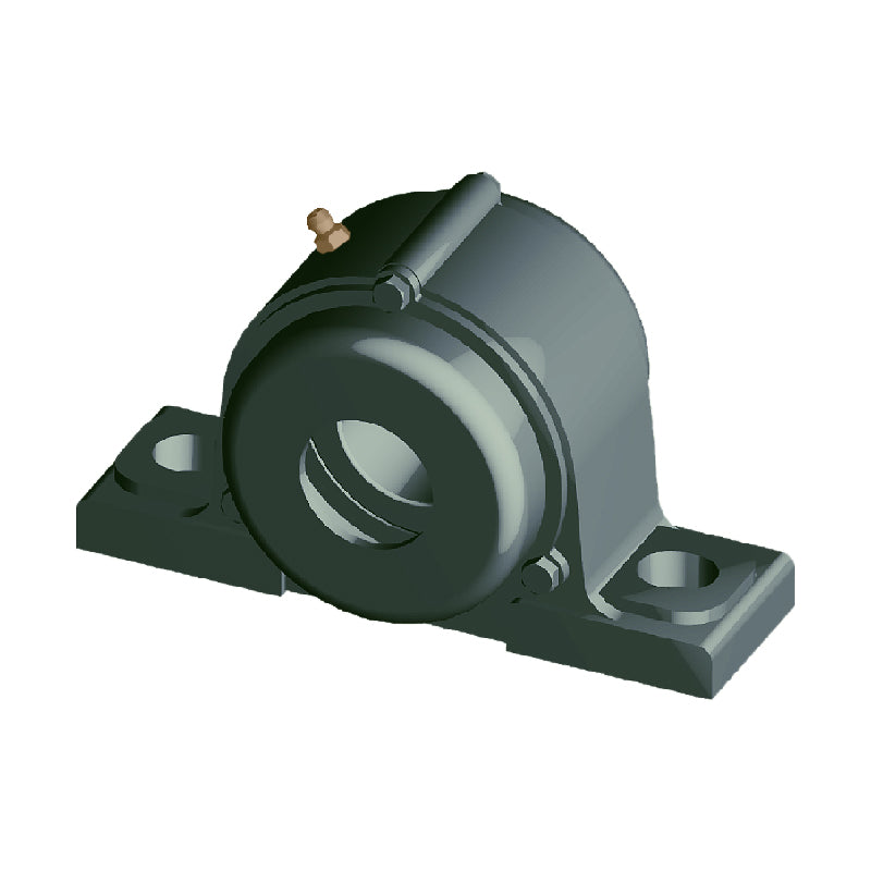 NTN C-UCP320-314D1 Imperial Cast Iron Two Bolt Pillow / Plummer Block Housing with 3-7/8 inch Bore Insert with Cast Iron Cover - Open Version - Allow 2-3 Days