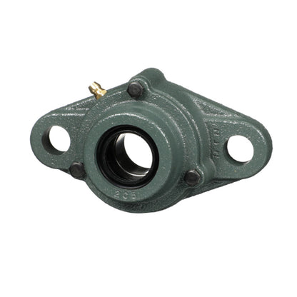 NTN C-UKFL315D1/H2315X Metric Two Bolt Cast Iron Oval Housing with Cast Iron Cover - Open Version - Insert and Adaptor Sleeve Fits 65mm Shaft - Allow 2-3 Days