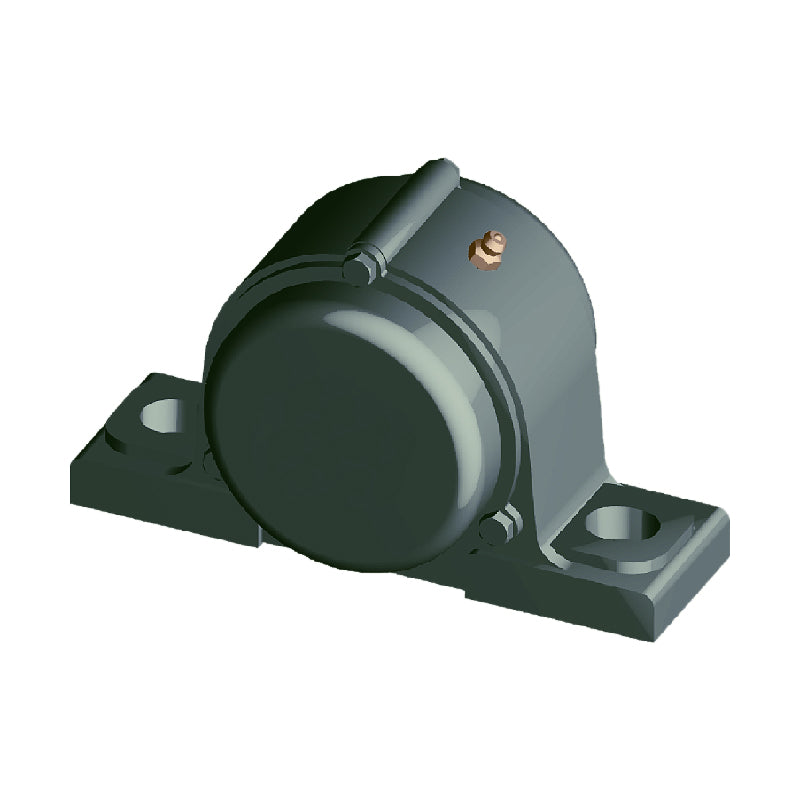 NTN M-CM-UCP202-009D1 Imperial Cast Iron Two Bolt Pillow / Plummer Block Housing with 9/16 inch Bore Insert with Cast Iron Cover - Closed Version - Allow 2-3 Days