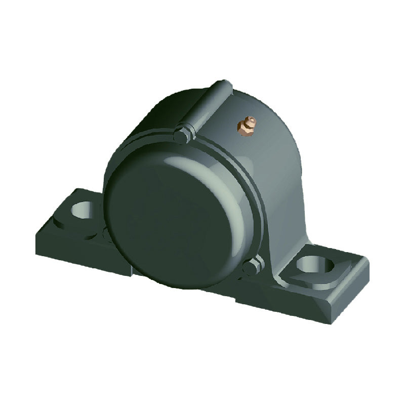 NTN CM-UKP319ED1/HE2319X Imperial Cast Iron Two Bolt Pillow / Plummer Block Housing with Cast Iron Cover - Closed Version - Insert and Adaptor Sleeve Fits 3-1/4 inch Shaft - Allow 2-3 Days