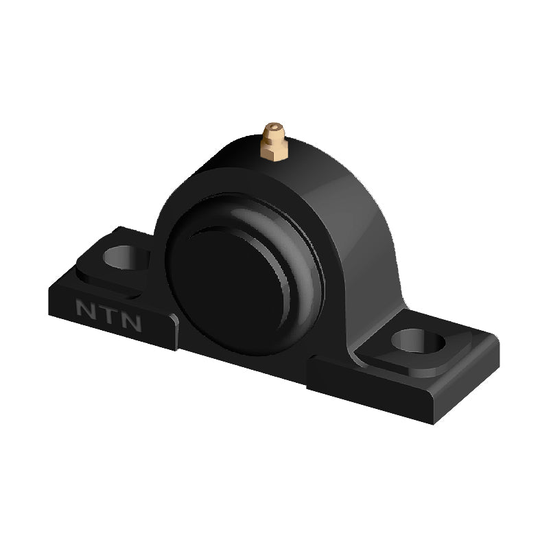 NTN SM-UCPX06-101D1 Imperial Cast Iron Two Bolt Pillow / Plummer Block Housing with 1-1/16 inch Bore Insert with Steel Plate Cover - Closed Version - Allow 2-3 Days