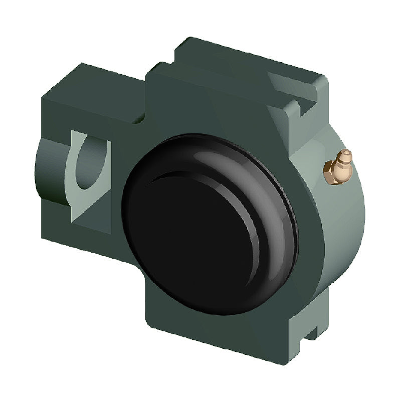 NTN SM-UKT208SD1/HS2308X Imperial Cast Iron Take Up Unit with Steel Plate Cover - Closed Version - Insert and Adaptor Sleeve Fits 1-3/8 inch Shaft - Allow 2-3 Days