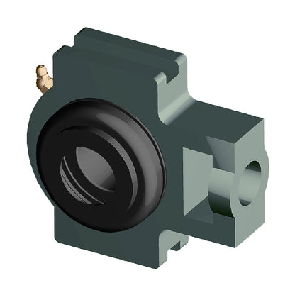 NTN SM-UKT205ED1/HE2305 Imperial Cast Iron Take Up Unit with Steel Plate Cover - Closed Version - Insert and Adaptor Sleeve Fits 3/4 inch Shaft - Allow 2-3 Days