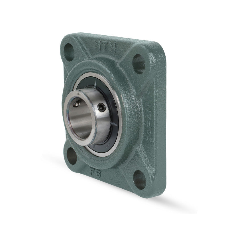 NTN UCFS315-214D1 Imperial Four Bolt Square Cast Iron Flange Housing with 2-7/8 inch Bore Insert - Allow 2-3 Days