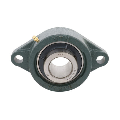 NTN UCFL213D1 Metric Two Bolt Oval Cast Iron Flange Housing with 65mm Bore Insert - Allow 2-3 Days