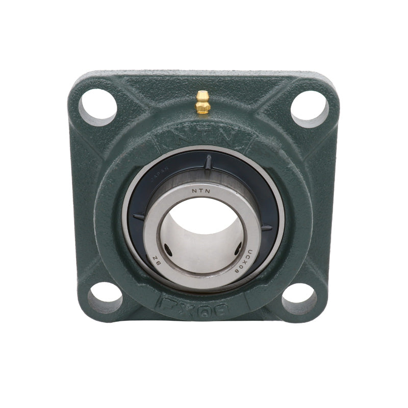 NTN UCFX12-206D1 Imperial Four Bolt Square Cast Iron Flange Housing with 2-3/8 inch Bore Insert - Allow 2-3 Days
