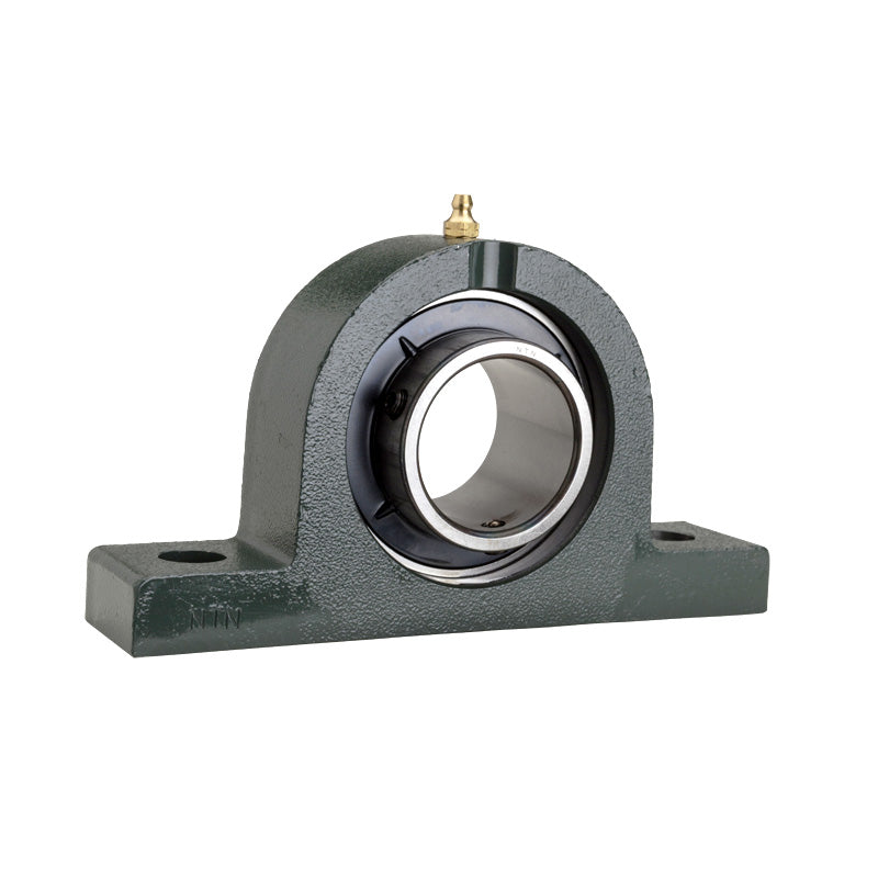 NTN UCPG204D1 Metric Cast Iron Two Bolt Pillow / Plummer Block Housing with 20mm Bore Insert - Allow 2-3 Days