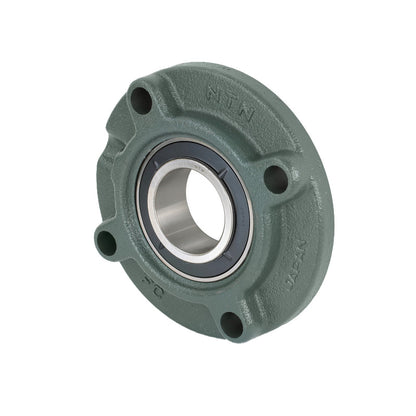 NTN UKFCX16D1/H2316X Metric Four Bolt Cast Iron Round Flanged Housing Insert and Adaptor Sleeve Fits 70mm Shaft - Allow 2-3 Days