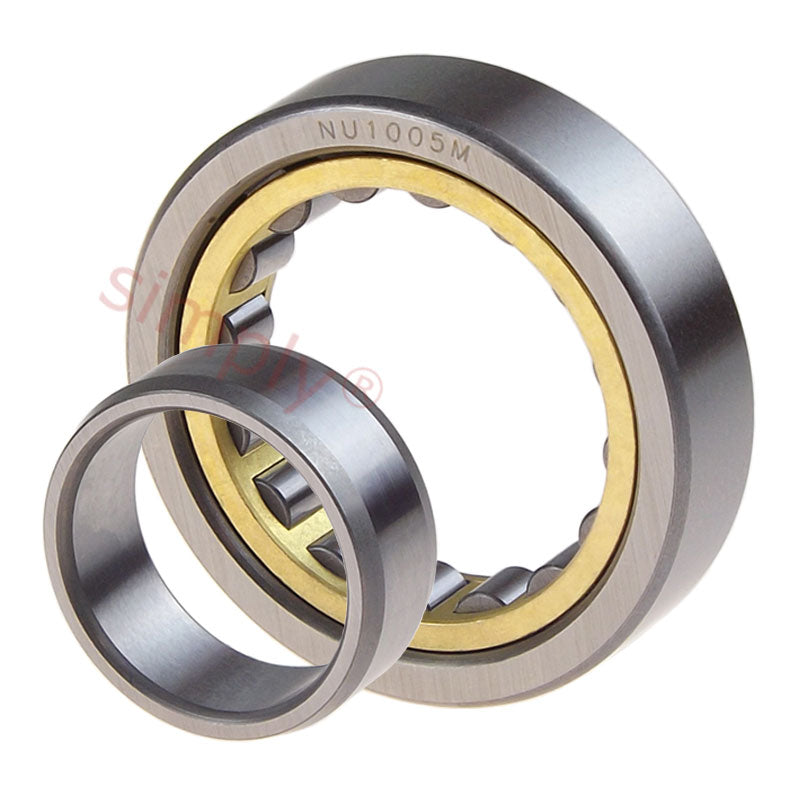 Quality Budget Brass Caged Single Row Cylindrical Roller Bearing 25x47x12mm