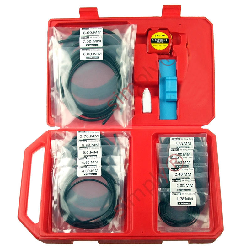Nitrile O-Ring Splicing Kit Complete Selection from 1.78mm to 8mm Cord