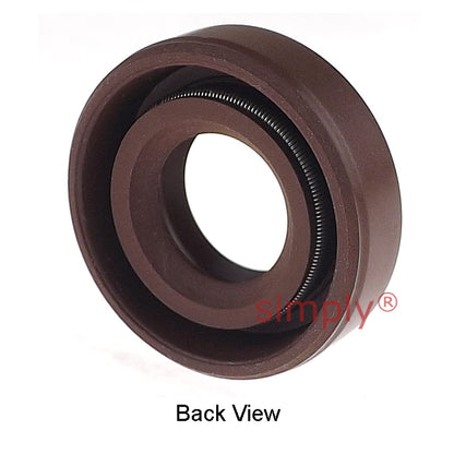 12x22x7mm TC / R23 Double Lip FKM Rubber Metric Rotary Shaft Oil Seal with Garter Spring