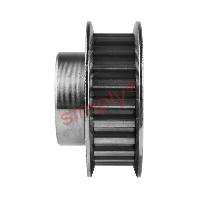 P17-XL-037F - 1/5 inch Pitch 17 Tooth Flanged Pilot Bore Aluminium Timing Pulley for 3/8 inch Wide Belt