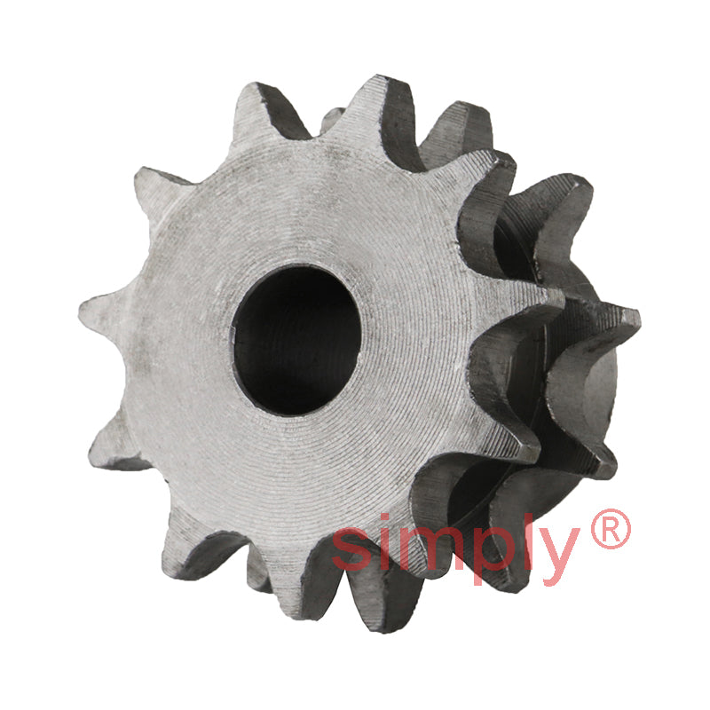 11 Tooth 06B Duplex Pilot Bore Sprocket for 3/8 inch Pitch Chain