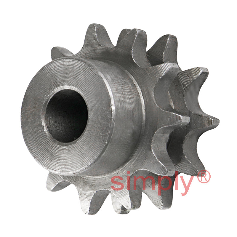11 Tooth 06B Duplex Pilot Bore Sprocket for 3/8 inch Pitch Chain