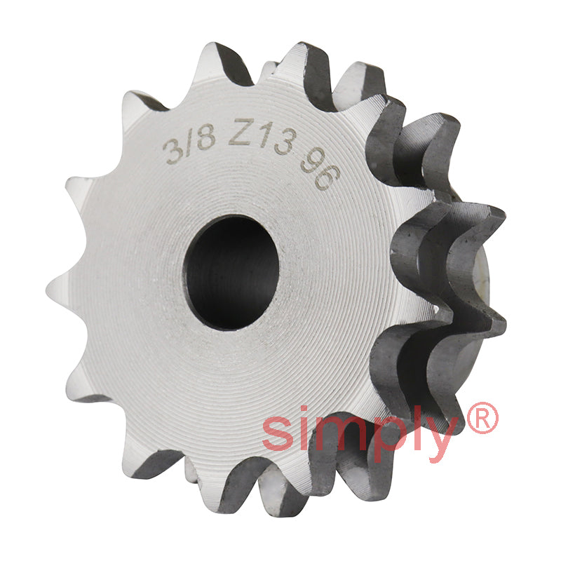13 Tooth 06B Duplex Pilot Bore Sprocket for 3/8 inch Pitch Chain