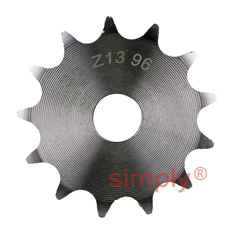 13 Tooth 06B Duplex Pilot Bore Sprocket for 3/8 inch Pitch Chain