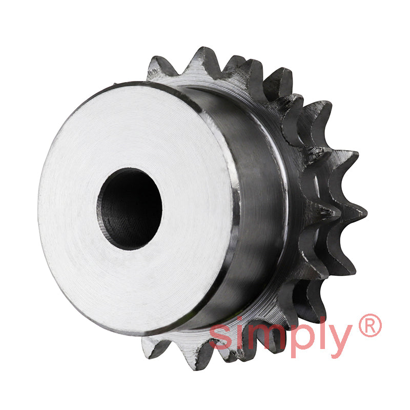 17 Tooth 06B Duplex Pilot Bore Sprocket for 3/8 inch Pitch Chain