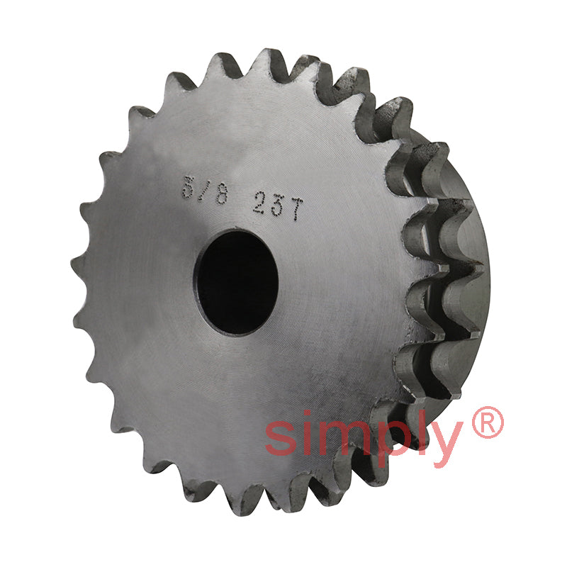 23 Tooth 06B Duplex Pilot Bore Sprocket for 3/8 inch Pitch Chain