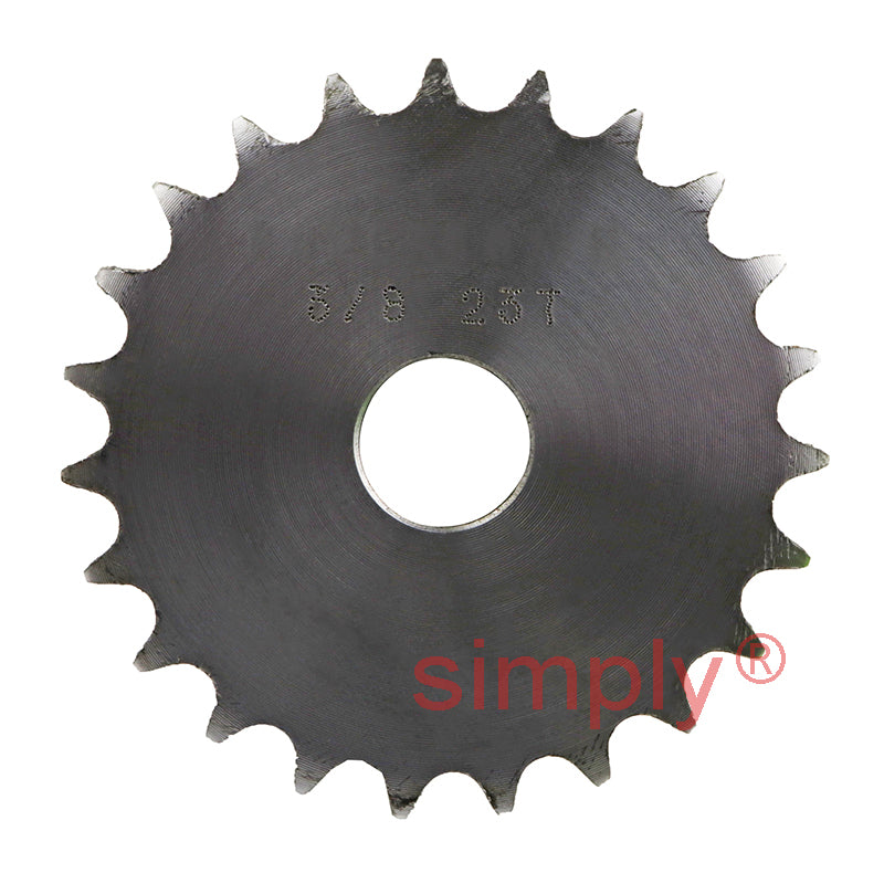 23 Tooth 06B Duplex Pilot Bore Sprocket for 3/8 inch Pitch Chain
