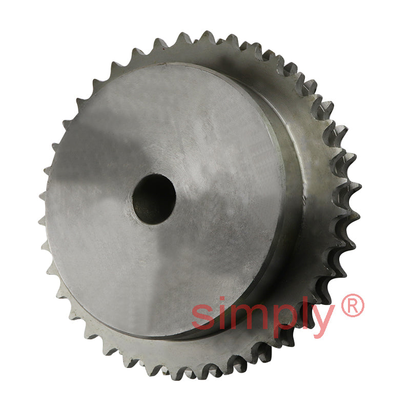 38 Tooth 06B Duplex Pilot Bore Sprocket for 3/8 inch Pitch Chain