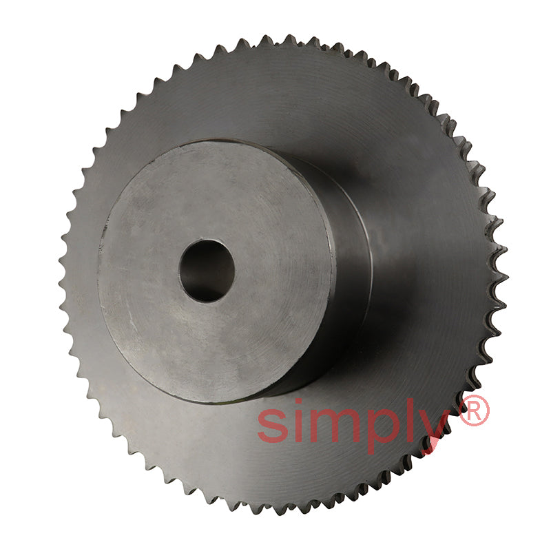 57 Tooth 06B Duplex Pilot Bore Sprocket for 3/8 inch Pitch Chain