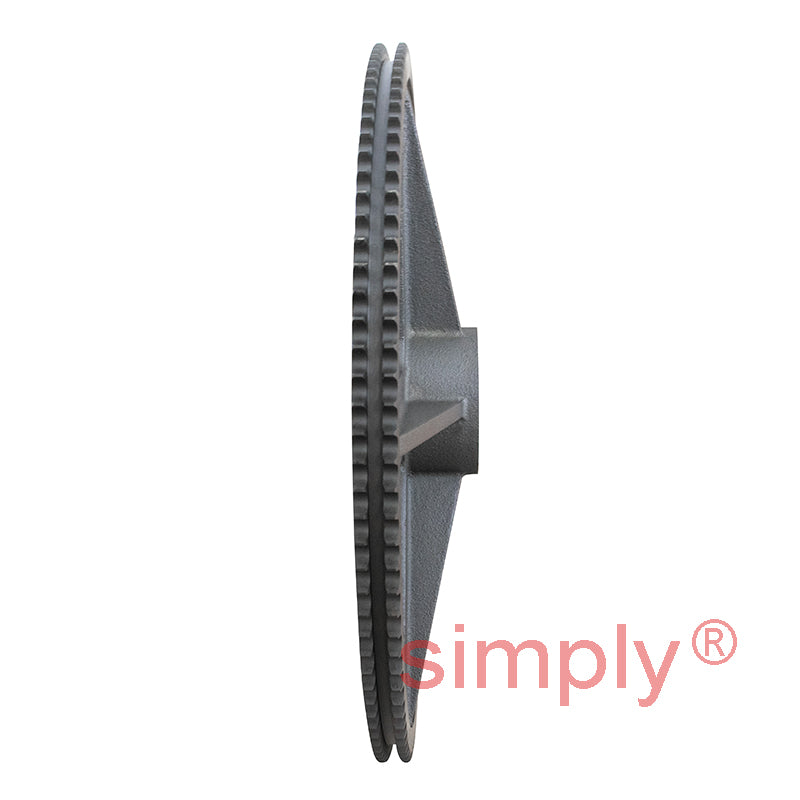 114 Tooth 08B Duplex Pilot Bore Sprocket for 1/2 inch Pitch Chain