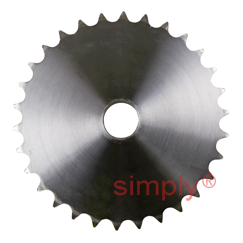 30 Tooth 08B Duplex Pilot Bore Sprocket for 1/2 inch Pitch Chain