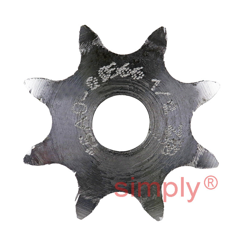 8 Tooth 08B Duplex Pilot Bore Sprocket for 1/2 inch Pitch Chain