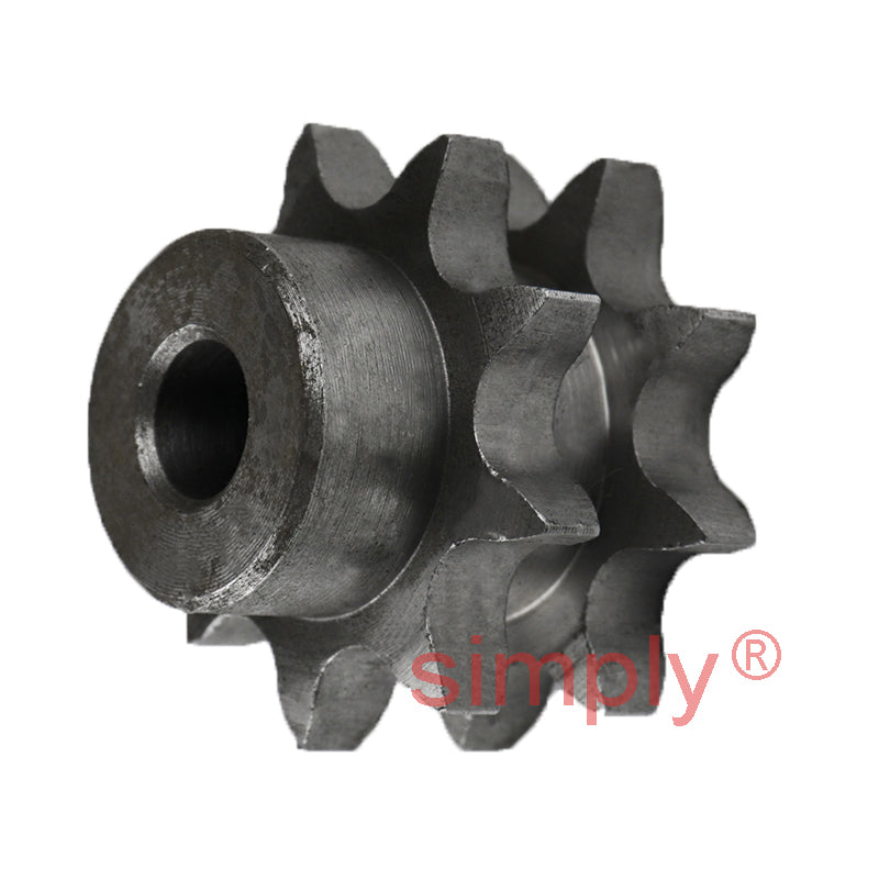 9 Tooth 08B Duplex Pilot Bore Sprocket for 1/2 inch Pitch Chain