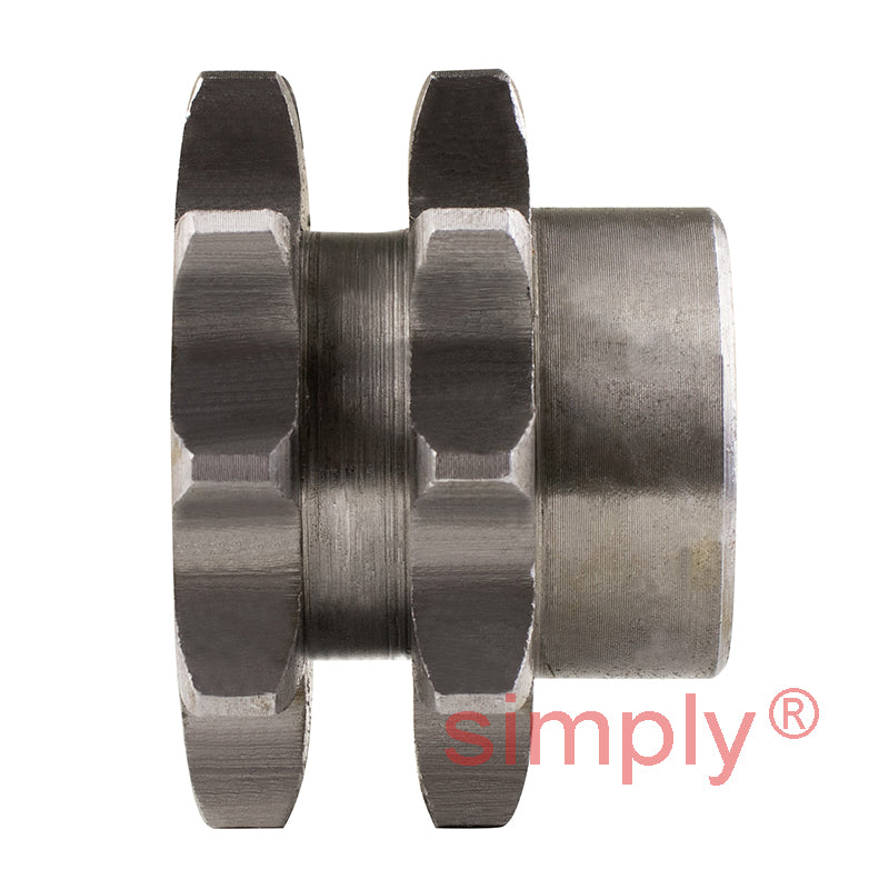 10 Tooth 10B Duplex Pilot Bore Sprocket for 5/8 inch Pitch Chain