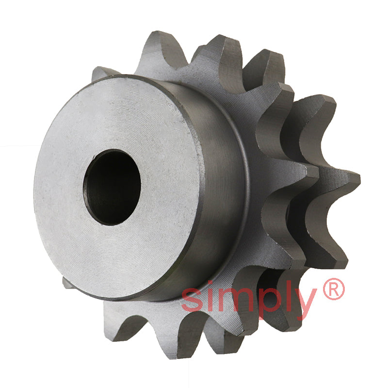 12 Tooth 10B Duplex Pilot Bore Sprocket for 5/8 inch Pitch Chain