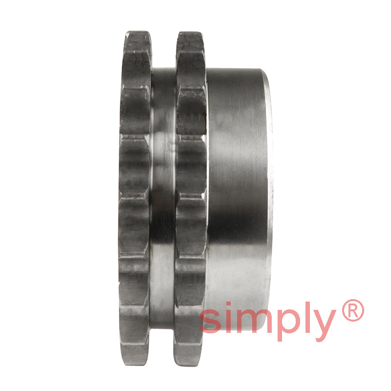 20 Tooth 10B Duplex Pilot Bore Sprocket for 5/8 inch Pitch Chain