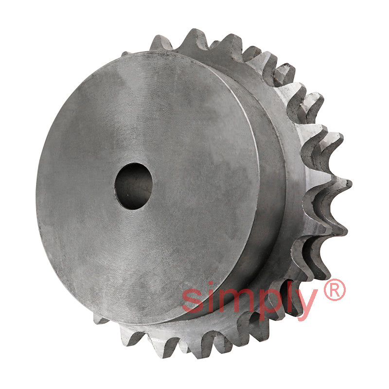 21 Tooth 10B Duplex Pilot Bore Sprocket for 5/8 inch Pitch Chain
