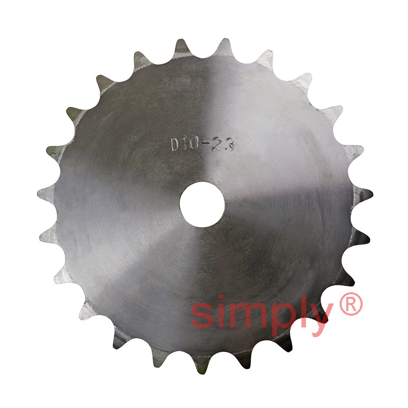 23 Tooth 10B Duplex Pilot Bore Sprocket for 5/8 inch Pitch Chain