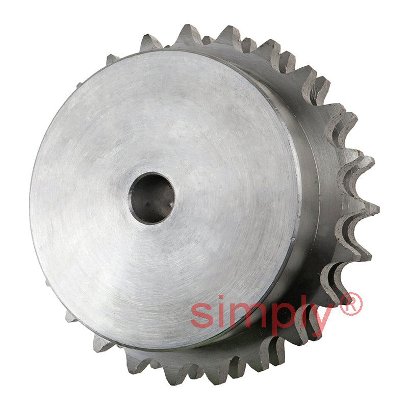 24 Tooth 10B Duplex Pilot Bore Sprocket for 5/8 inch Pitch Chain