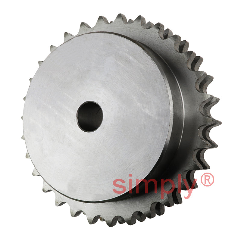 25 Tooth 10B Duplex Pilot Bore Sprocket for 5/8 inch Pitch Chain