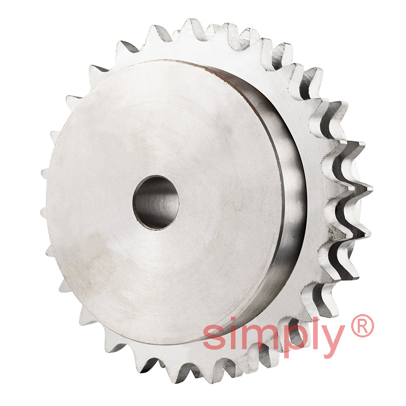 26 Tooth 10B Duplex Pilot Bore Sprocket for 5/8 inch Pitch Chain