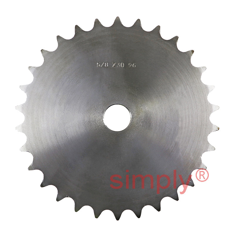 30 Tooth 10B Duplex Pilot Bore Sprocket for 5/8 inch Pitch Chain