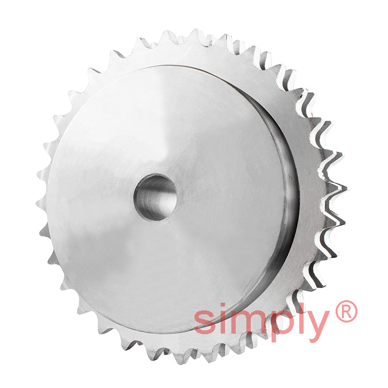 32 Tooth 10B Duplex Pilot Bore Sprocket for 5/8 inch Pitch Chain