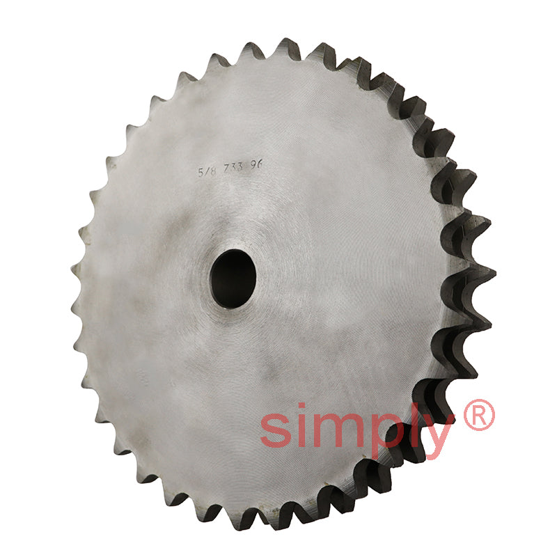 33 Tooth 10B Duplex Pilot Bore Sprocket for 5/8 inch Pitch Chain