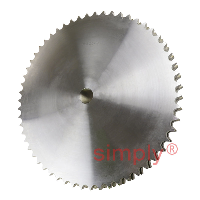 57 Tooth 10B Duplex Pilot Bore Sprocket for 5/8 inch Pitch Chain
