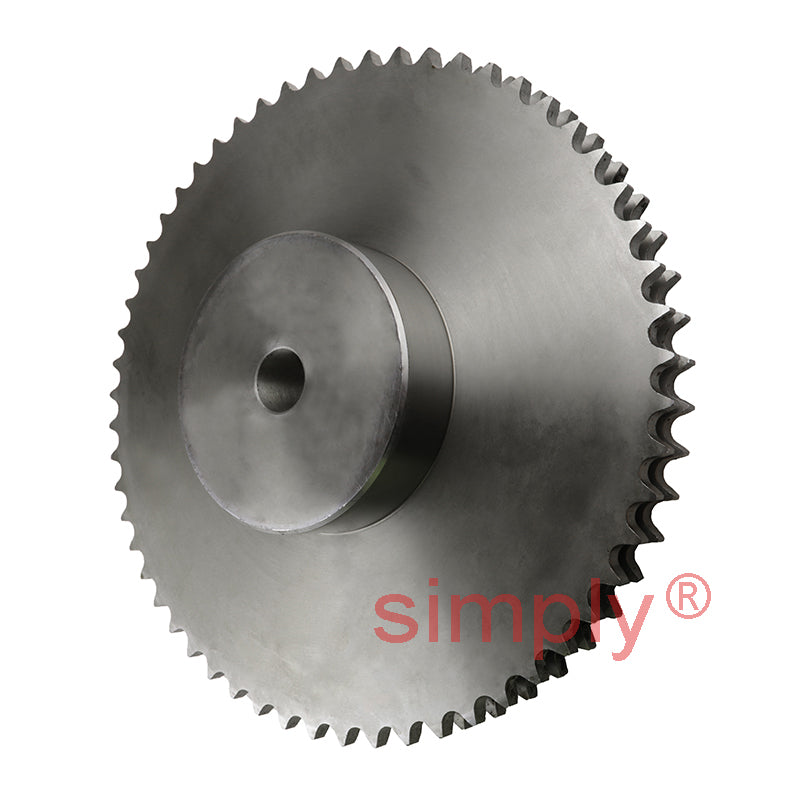57 Tooth 10B Duplex Pilot Bore Sprocket for 5/8 inch Pitch Chain